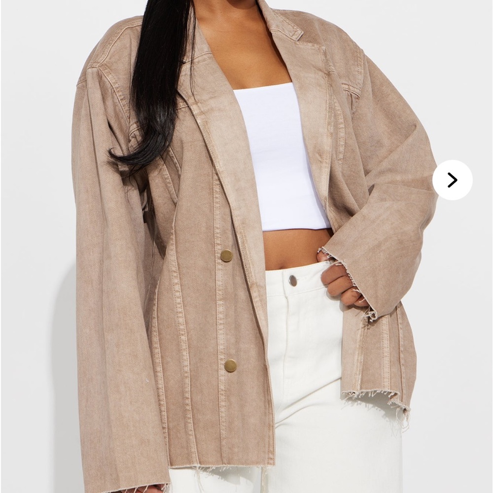 Oversized Denim Blazer